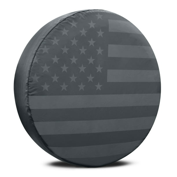 14-17inch Car Tire Cover Lineman American Flag Electric Cable Lineman Waterproof Spare Wheel Tire Cover for SUV Truck Trailer RV and Various Vehicles